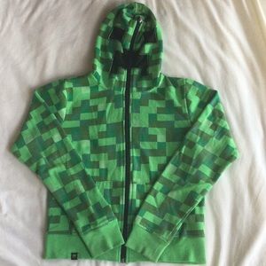 J!NX Minecraft Creeper Hoodie/Jacket, YL
